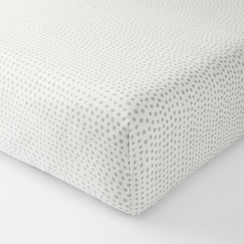 Pottery Barn Kids Falling Dot Organic Crib Sheet